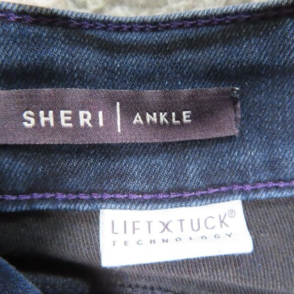 NYDJ Not Your Daughters Jeans 14 Blue Sheri Bling Ankle Lift Tuck Technology - Picture 8 of 11